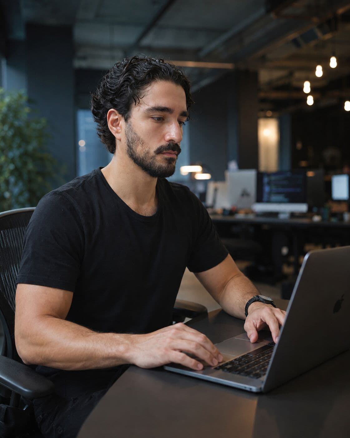 Gabriel Thiago em seu ambiente de trabalho